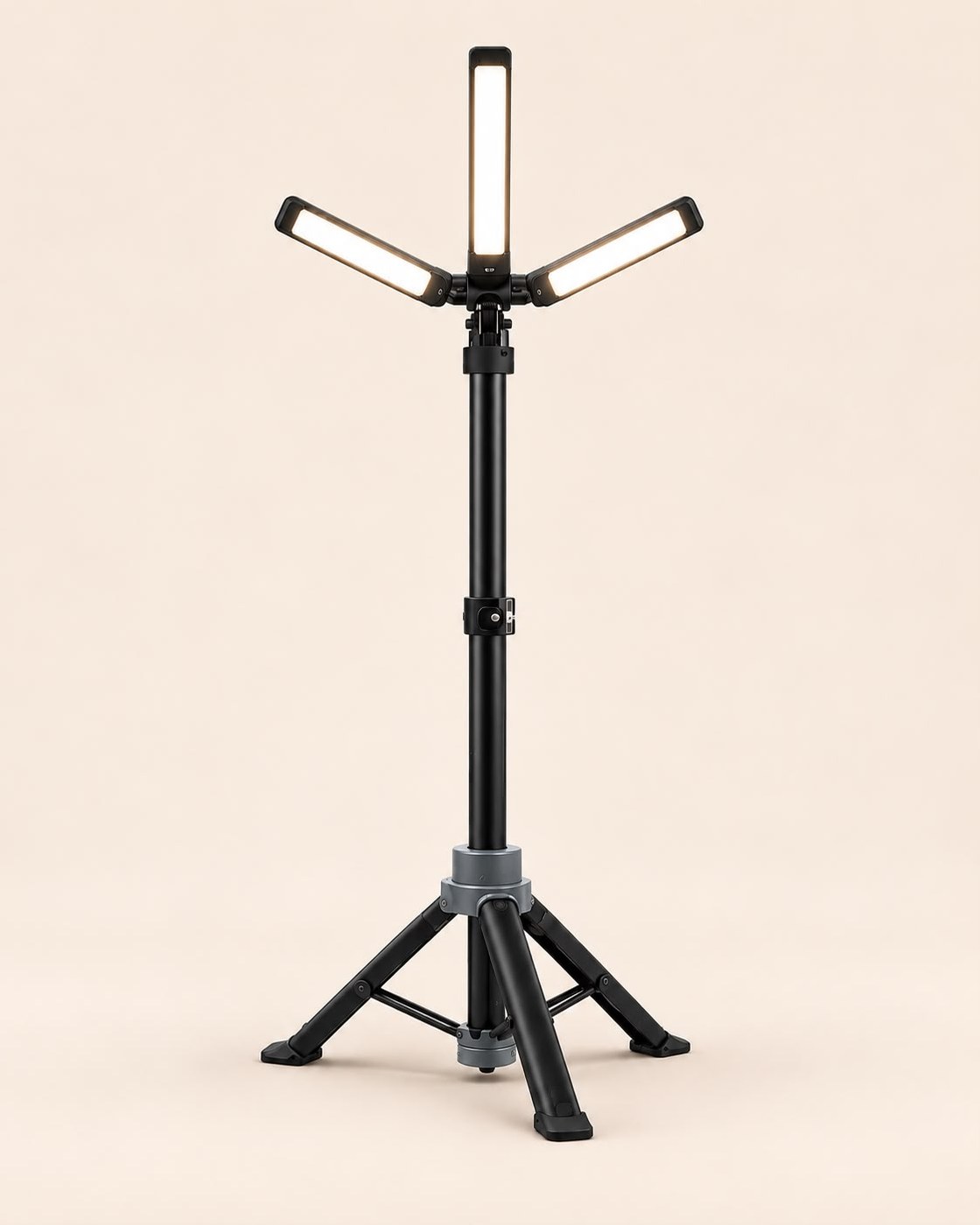 Lampe LED sur trépied, trois branches orientables